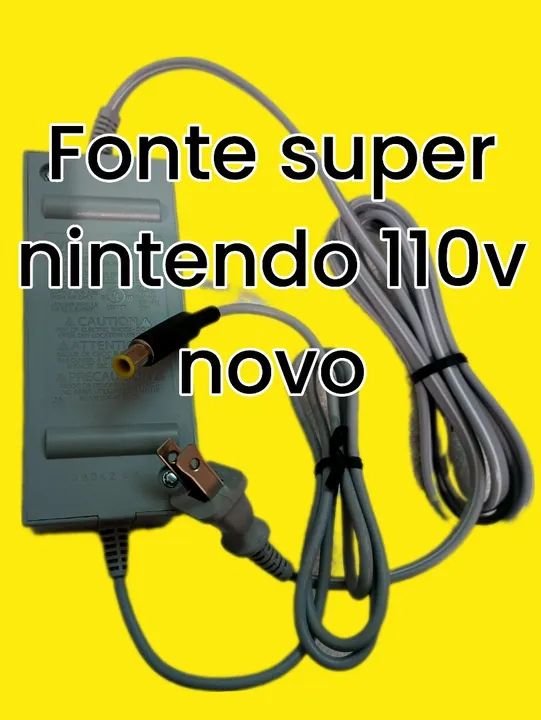 R$59.99 fonte para vídeo game super nintendo snes 127v novo moelo original