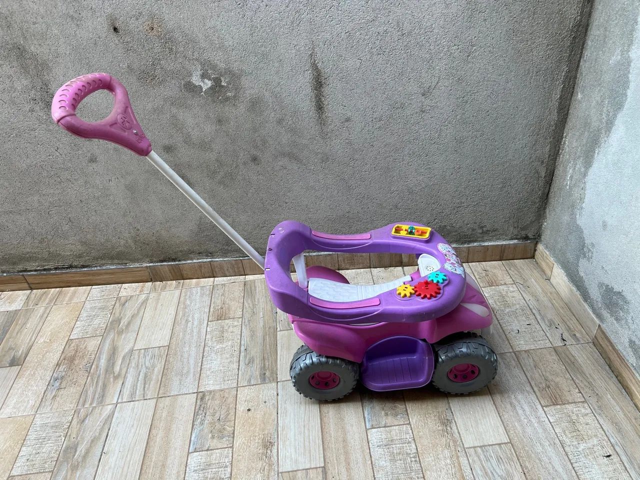 Velotrol carrinho menina rosa perfeito estado  - Foto 2