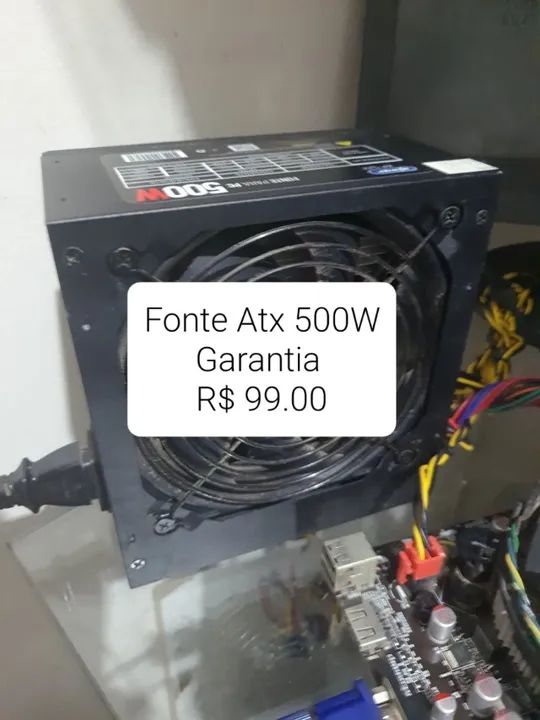 Fonte 500W PC - Garantia.