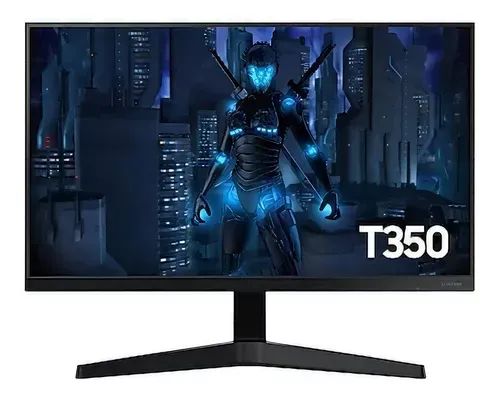 Monitor Gamer Samsung 24" FHD 75Hz HDMI VGA Freesync Preto Série T350 110/220V - Foto 2