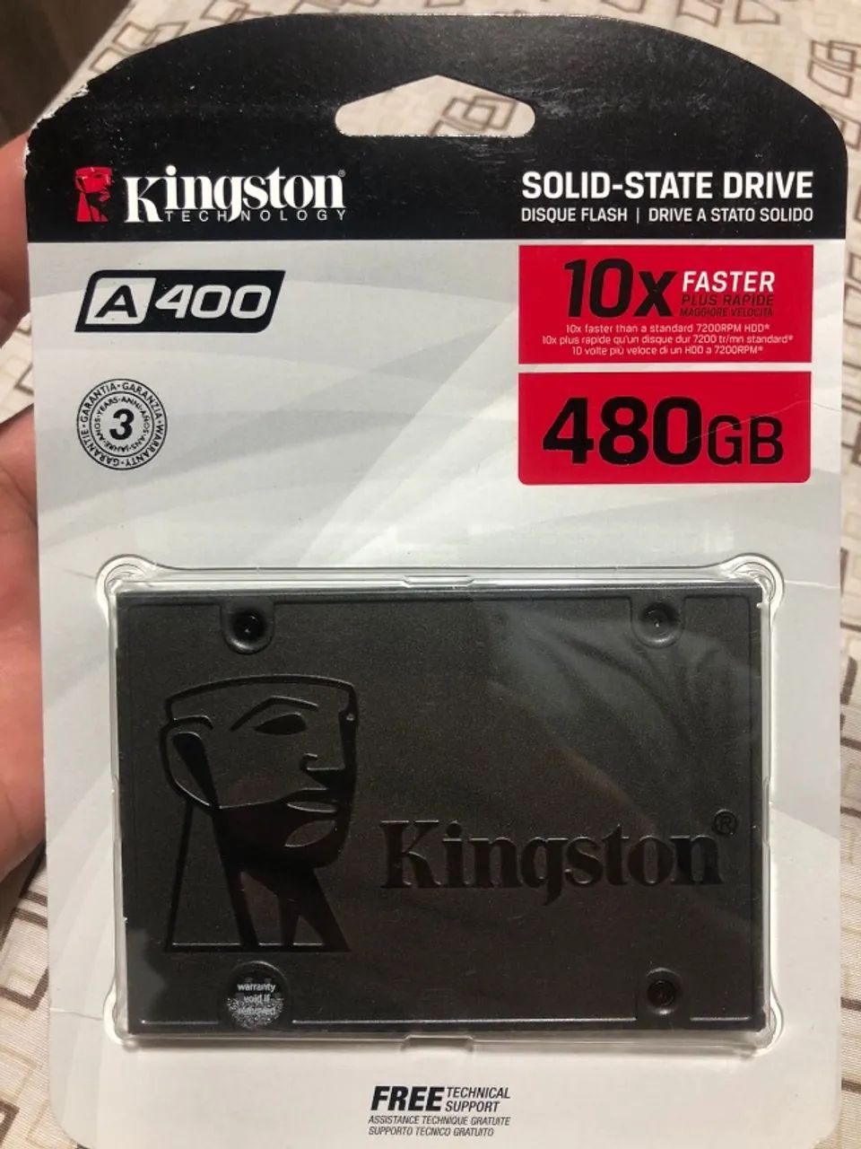 SSD Kingston A400, 480GB, Sata Iii, 2.5"
