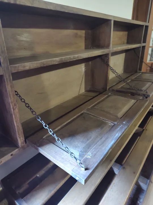Cama solteiro com estante cabeceira lateral madeira maciça  - Foto 4
