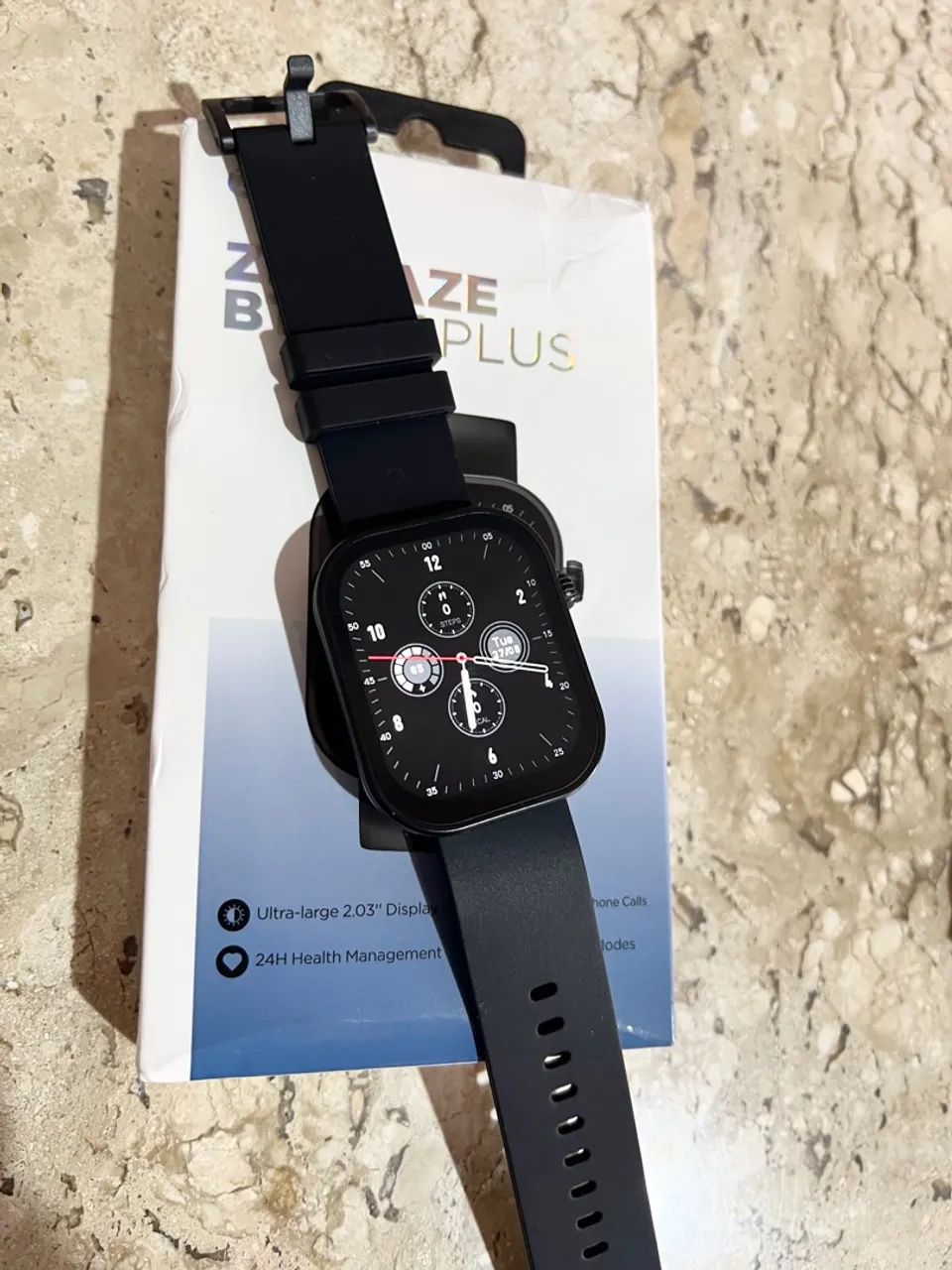 Chegou o Zeblaze Btalk Plus na cor preta ? um smartwatch completo para o dia a dia! - Foto 4