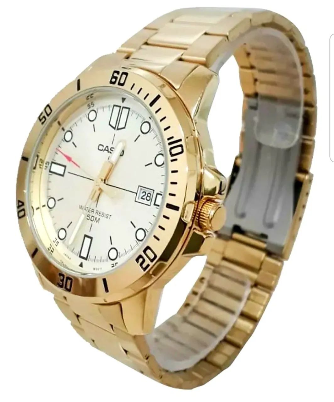 Relógio Casio Dourado MTP-VD01G-9EV - Foto 3