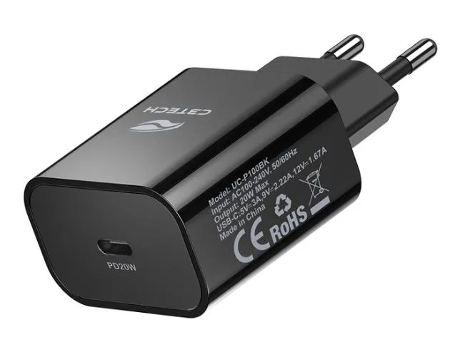 CARREGADOR USB TIPO C C3TECH UC-P100BK COM POWER DELIVERY 3.0 20W - Foto 2