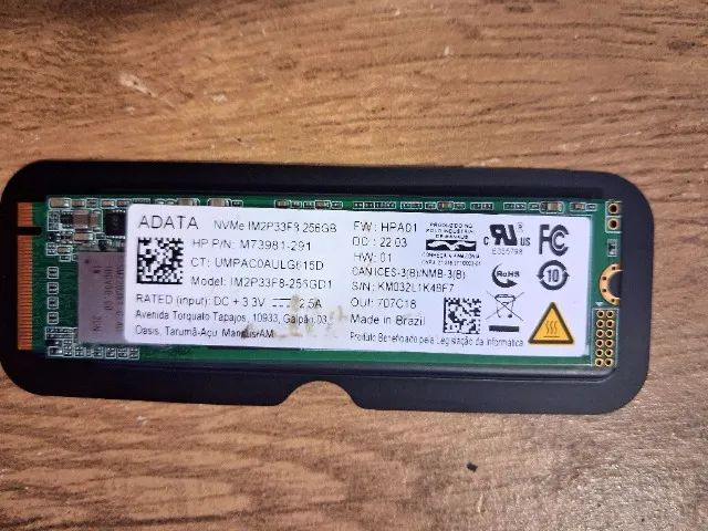 ? SSD NVMe ADATA 256GB - High Performance for Your PC or Notebook!64308008749058120