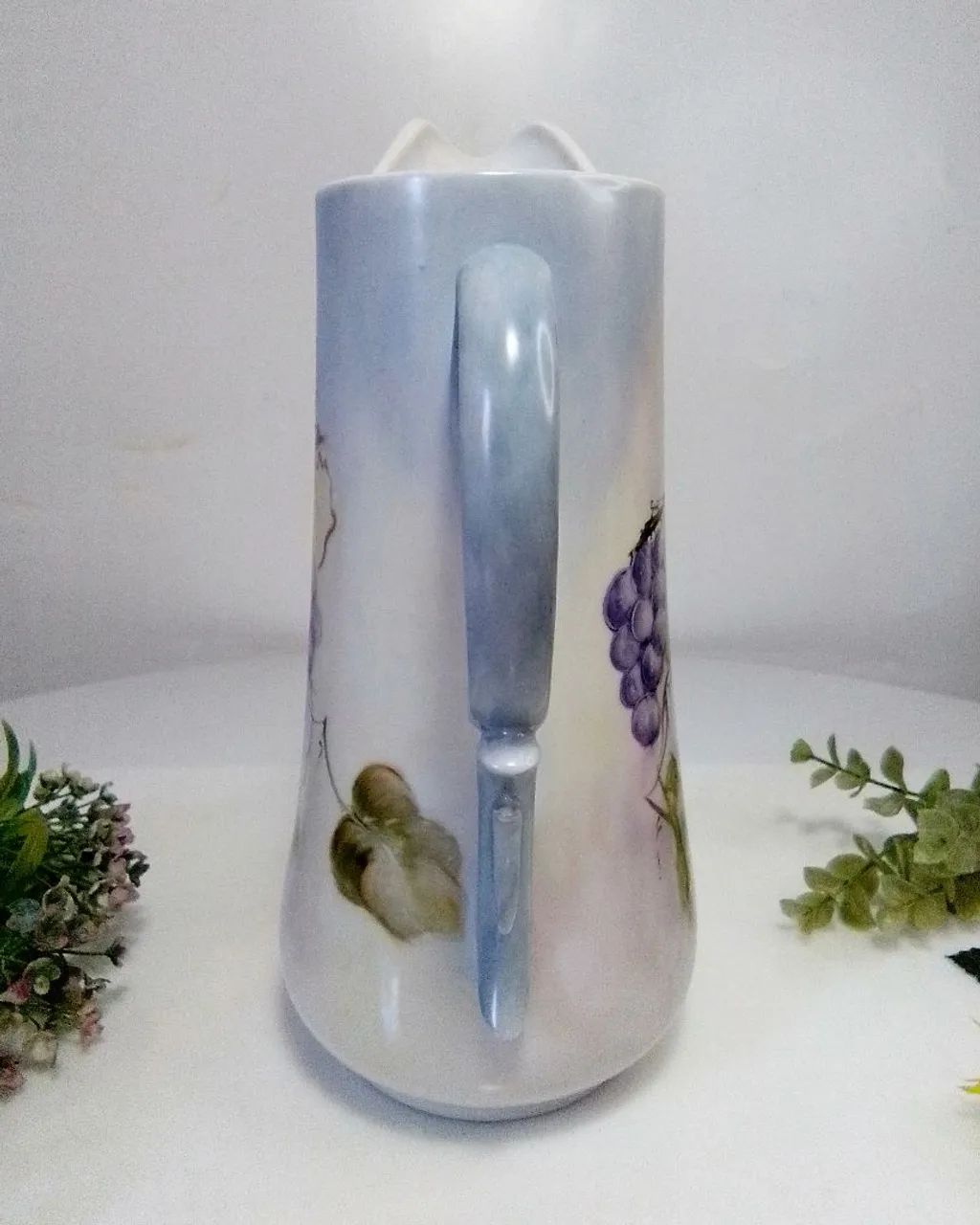 Jarro Porcelana Anos 80 - Uvas - Foto 4