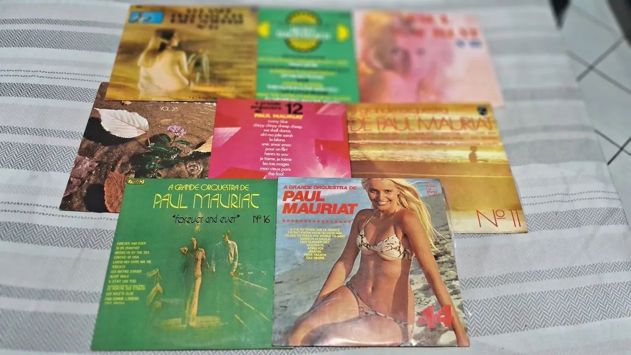 Lote 8 discos- Coleção de Discos de Vinil Paul Mauriat