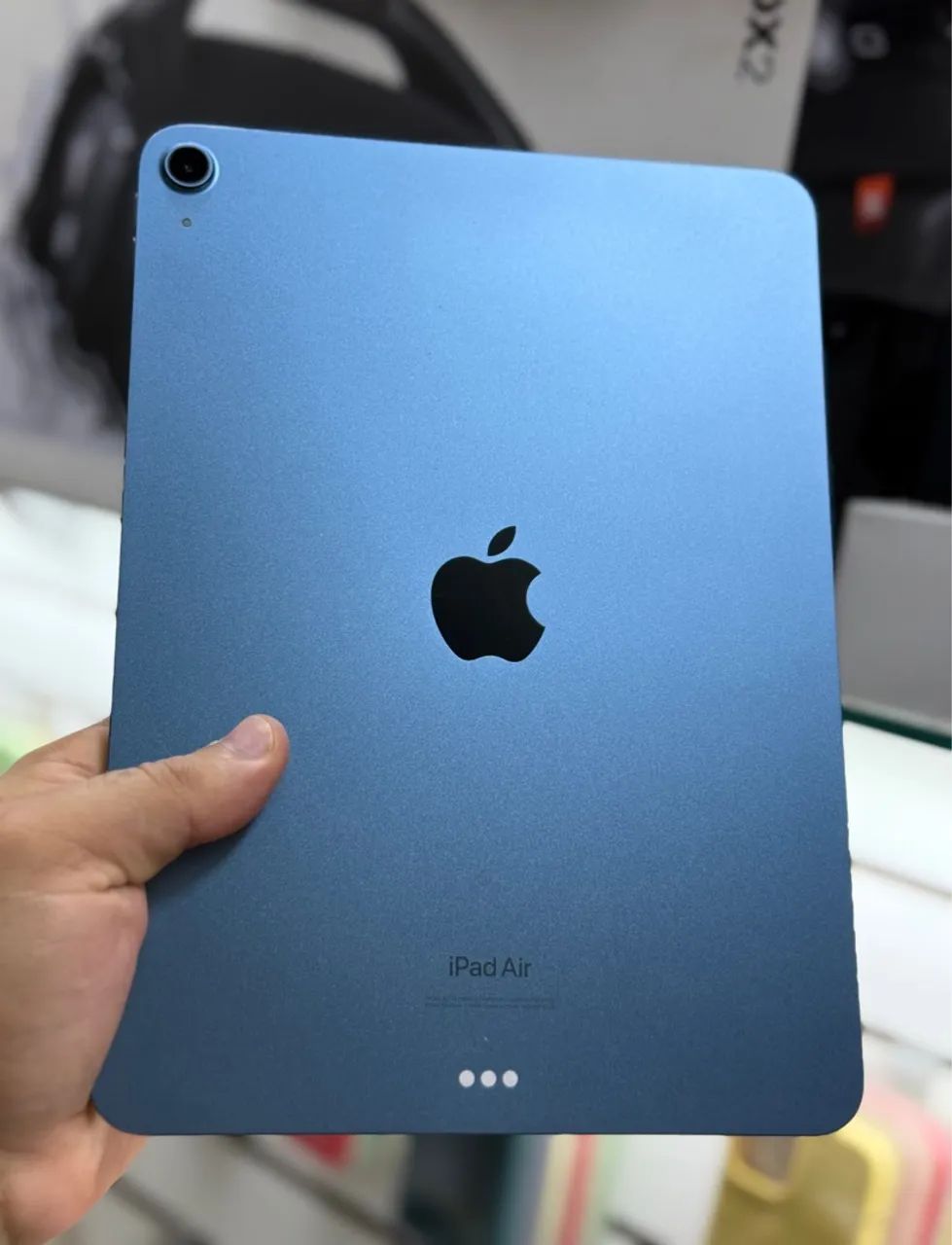 Ipad air 5ª geração m1 64gb LOJA FÍSICA seminovo com caixa ( azul 64 gb w-ifi 10.9" ) - Foto 3