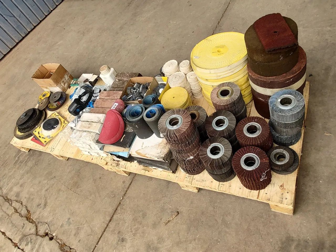 Lote materiais polimento lixa roda PG Massa  - Foto 3