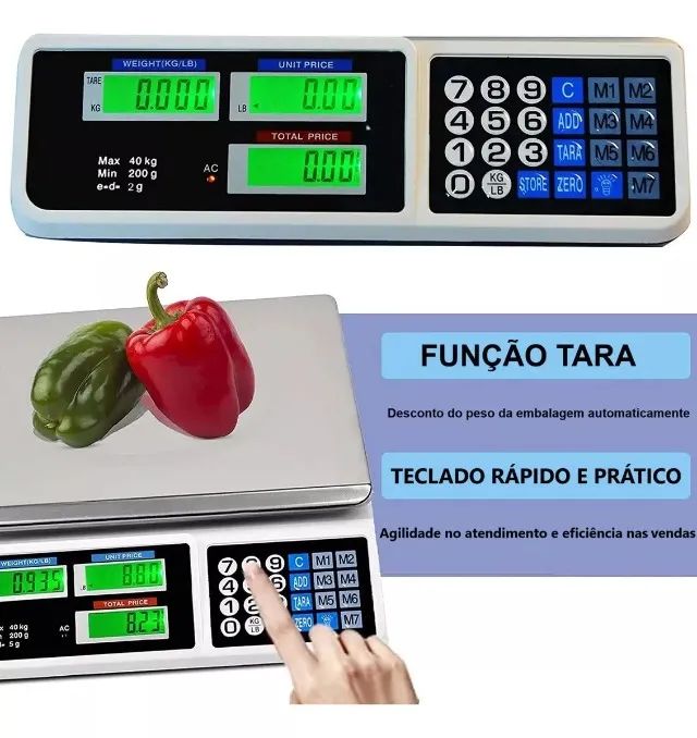 Balança Eletrônica Digital Alta Precisão Até 40kg Bivolt - Foto 3