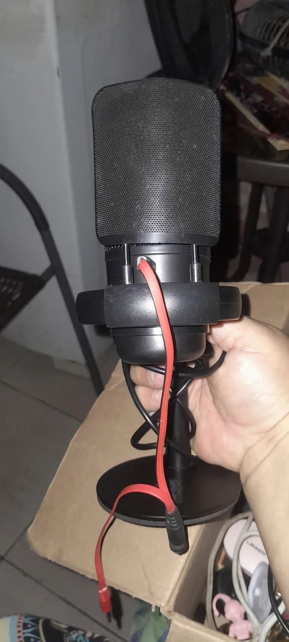 Microfone de mesa PC gamer para live