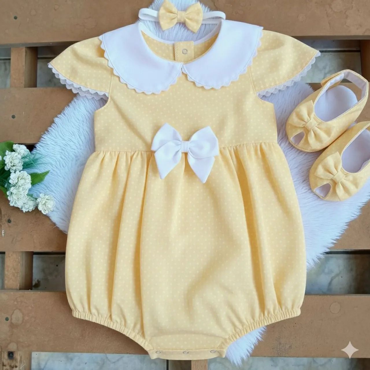 Romper Lírio (RN a 24meses) - Foto 3