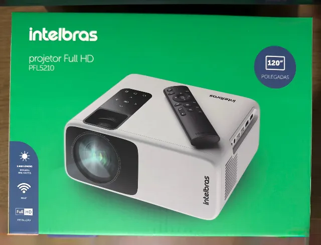 Projetor Intelbras PFL5210 LCD Full HD 3800 Lumens Wi-fi