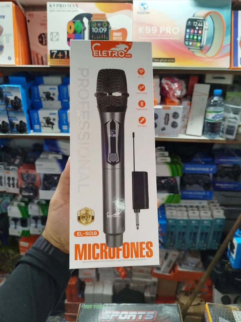 Microfone sem fio profissional 