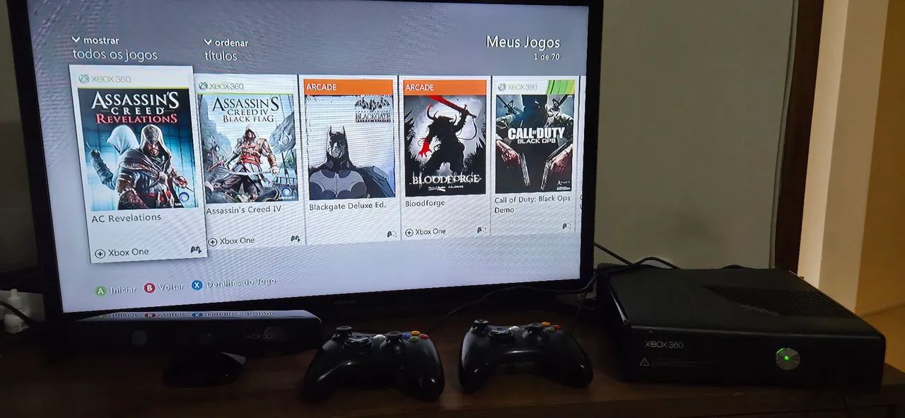 Xbox 360 com Kinect e Controles - Foto 2