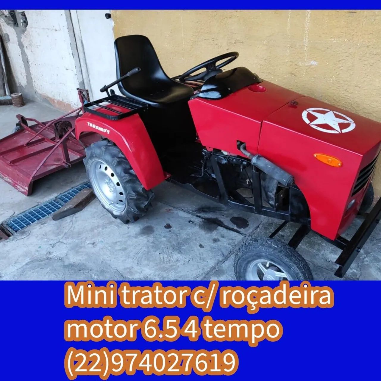 Mini Trator C/ Roçadeira 7.0 Hp  4 Tempo