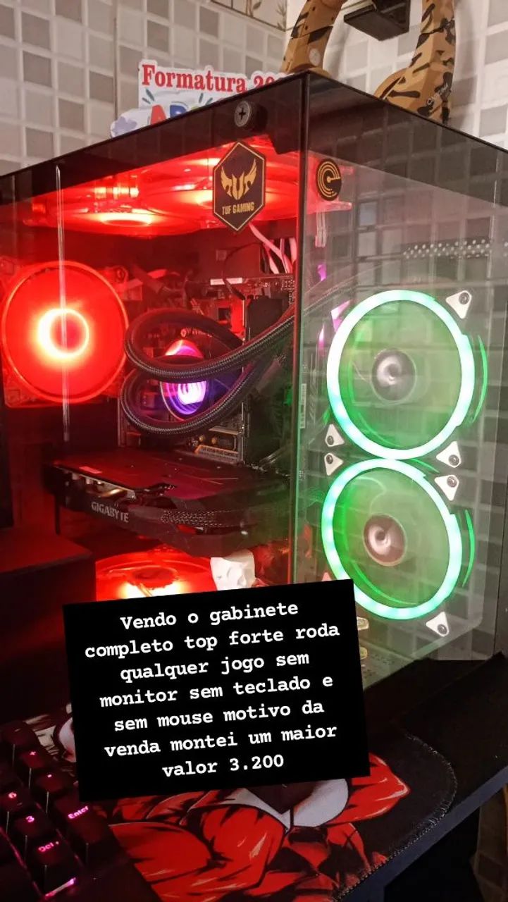 Gabinete Completo PC Gamer acompanha só o gabinete completo roda qualquer jogo