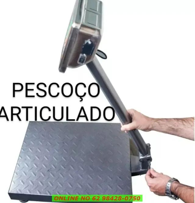 Balança Digital 150kg Plataforma Reforçada 40x30cm C/bateria - Foto 2