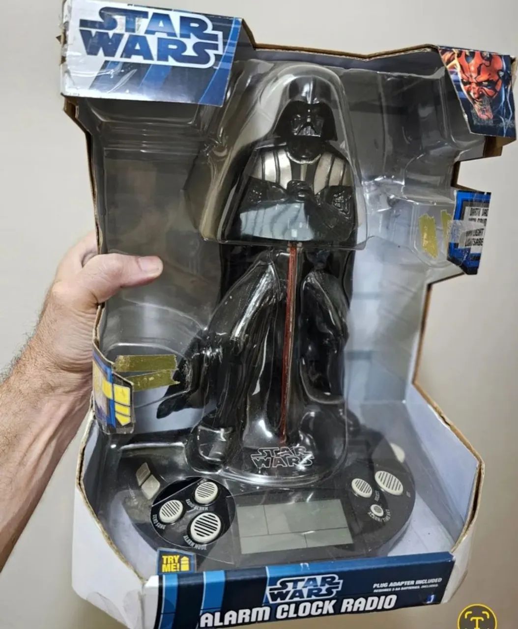 Relógio Despertador Star Wars Darth Vader Aparelhos de Som