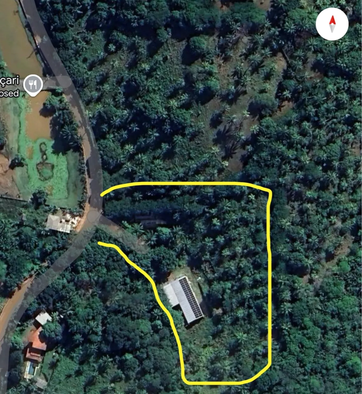 Terreno de 10mil m2 com galpão novo de 350m2
