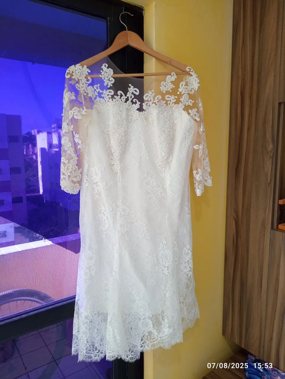 Vestido de noiva branco rendado - Foto 2