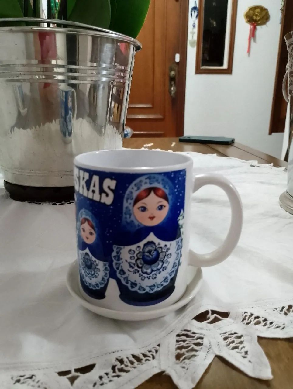 Caneca Matrioskas Rússia, SEM USO e original  - Foto 2