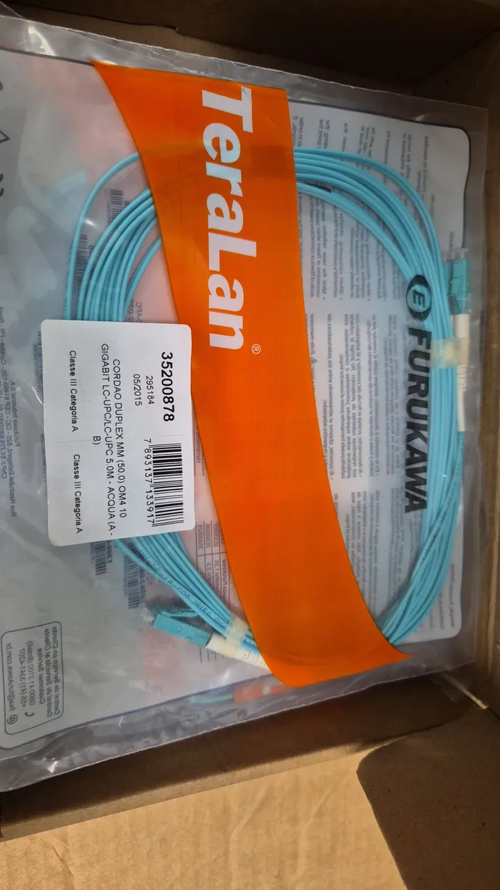 Cabo de Fibra óptica TeraLan 5m OM4 LC-UPC/LC-UPC FURUKAWA