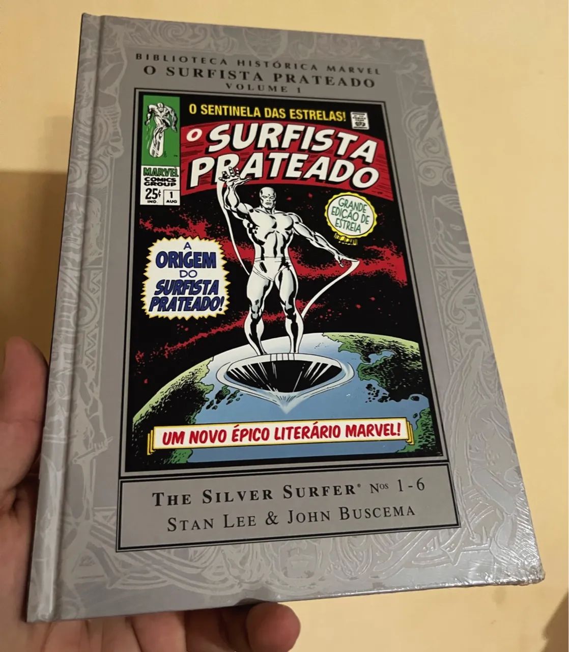 Surfista prateado biblioteca histórica Marvel completa e lacradas, volume 1 e 2  - Foto 5