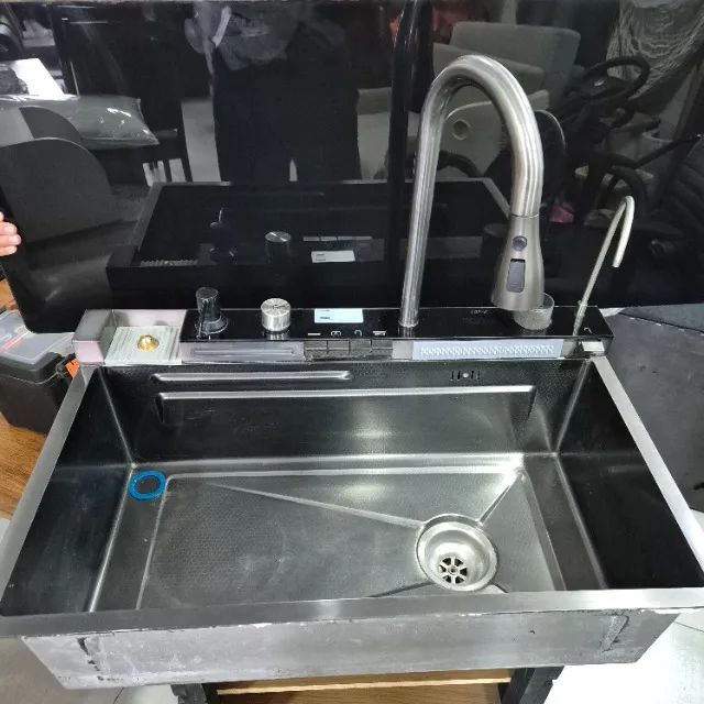 Pia Cuba Multifuncional Inox P/ Cozinha Gourmet Linda - Foto 2