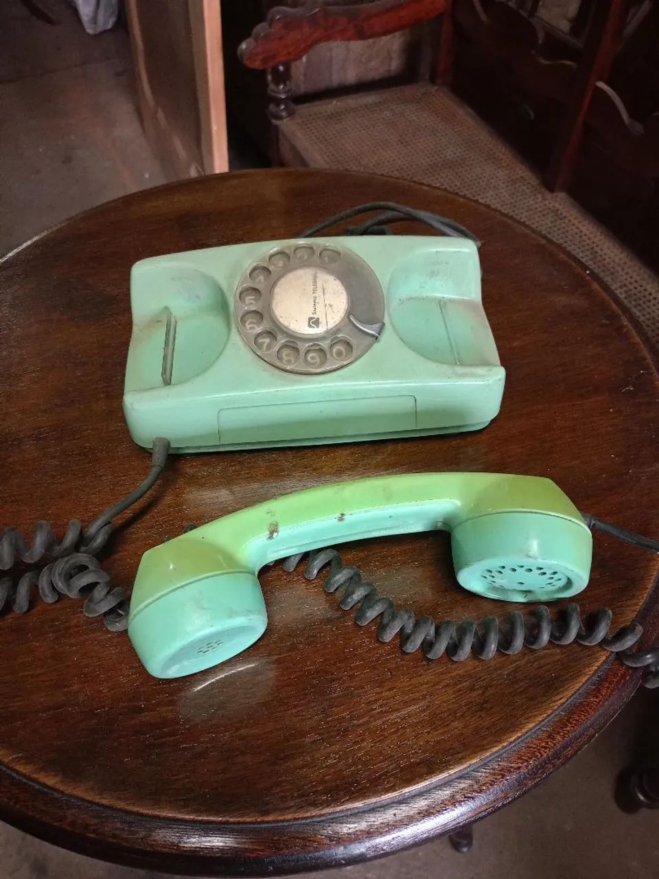 Telefone Fixo Vintage Verde - Retrô - Foto 2