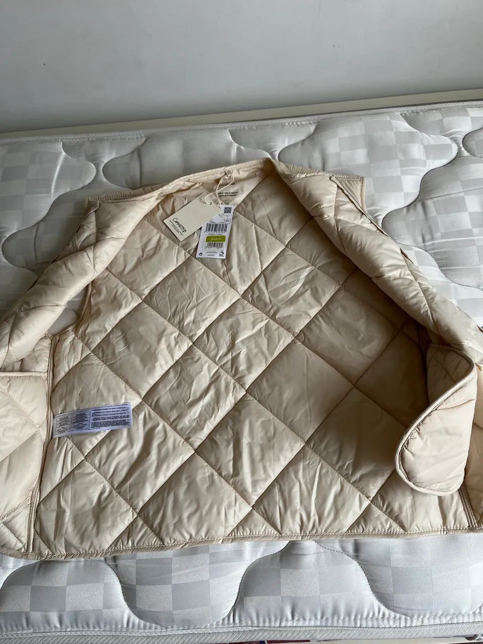 Colete Mango beige novo tamanho M