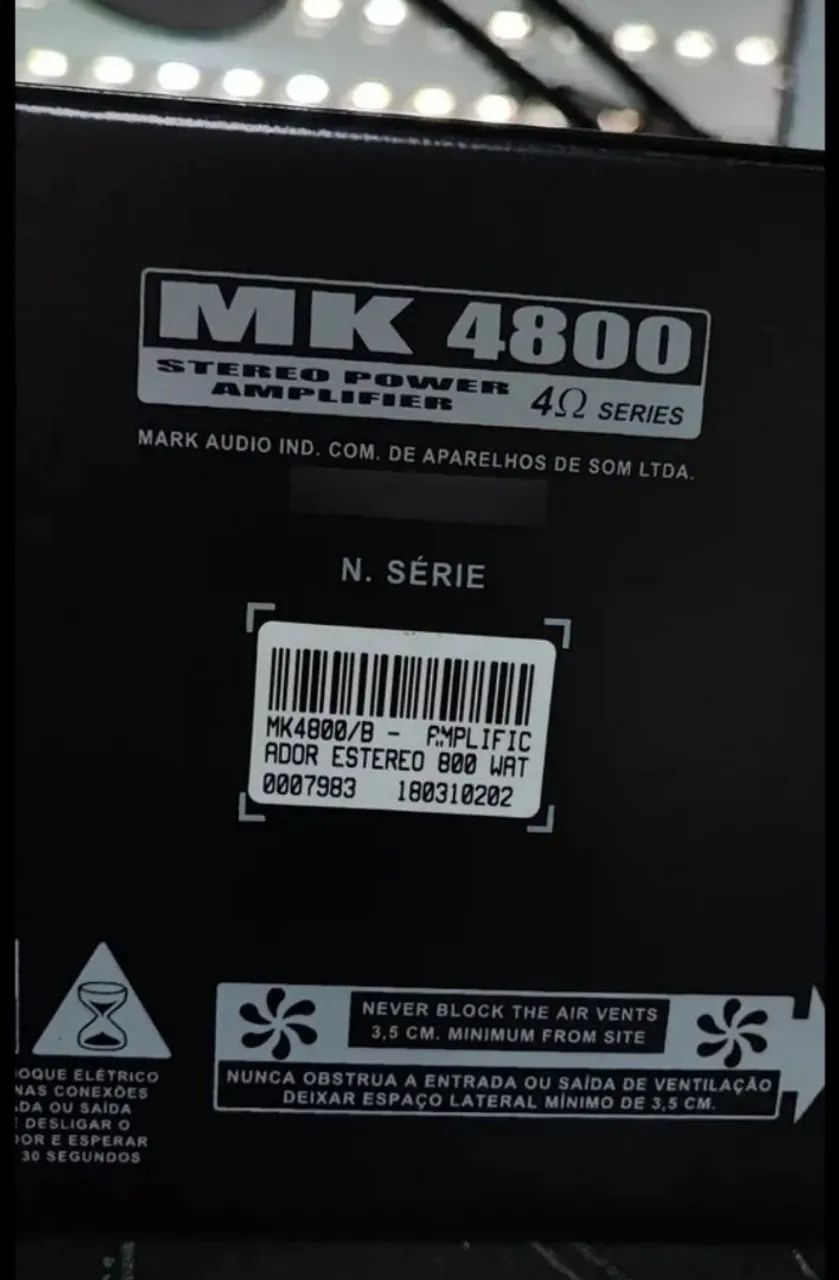 Amplificador Mark Audio MK 4800 - Foto 2