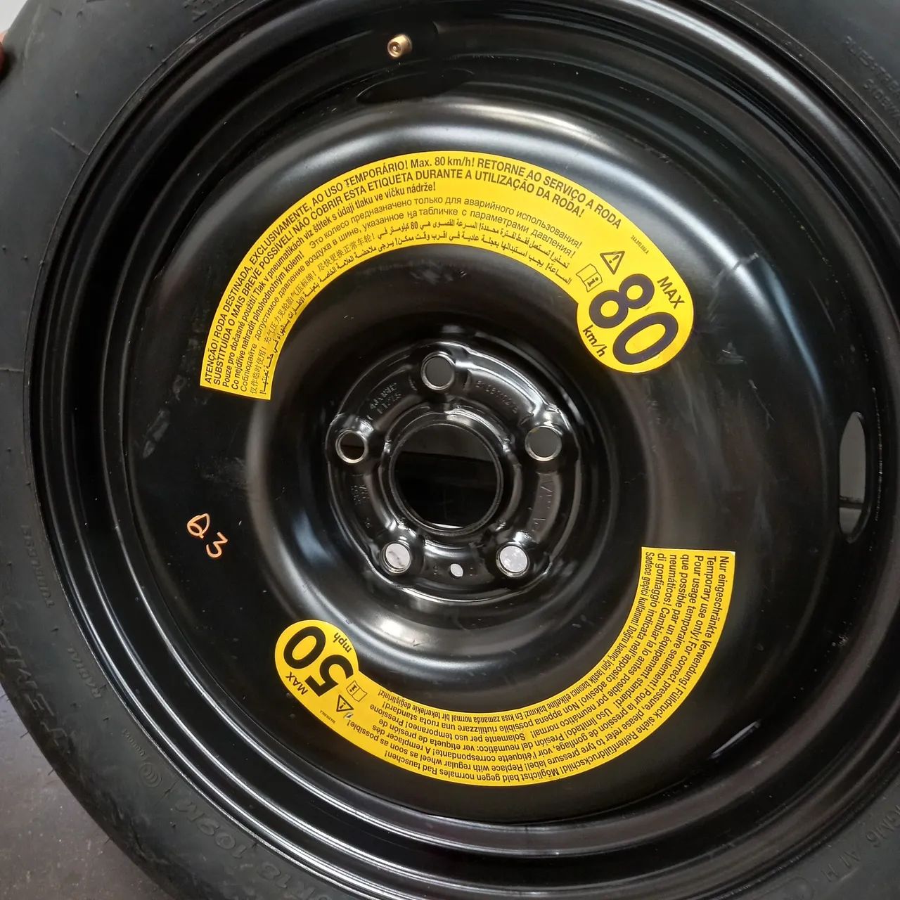 Estepe Audi Q3 2014 Á 2018 145/80r18 - Foto 3