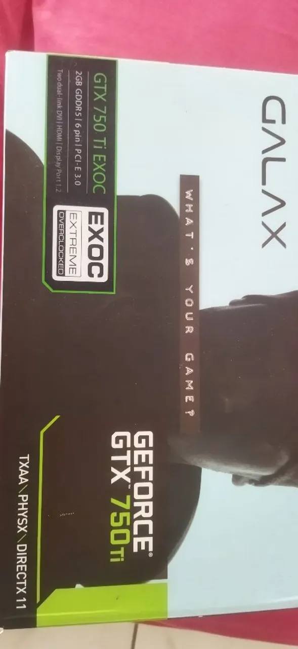 Placa de Vídeo Galax GeForce GTX 750 Ti EXOC Extreme Overclocked 2GB GDDR5