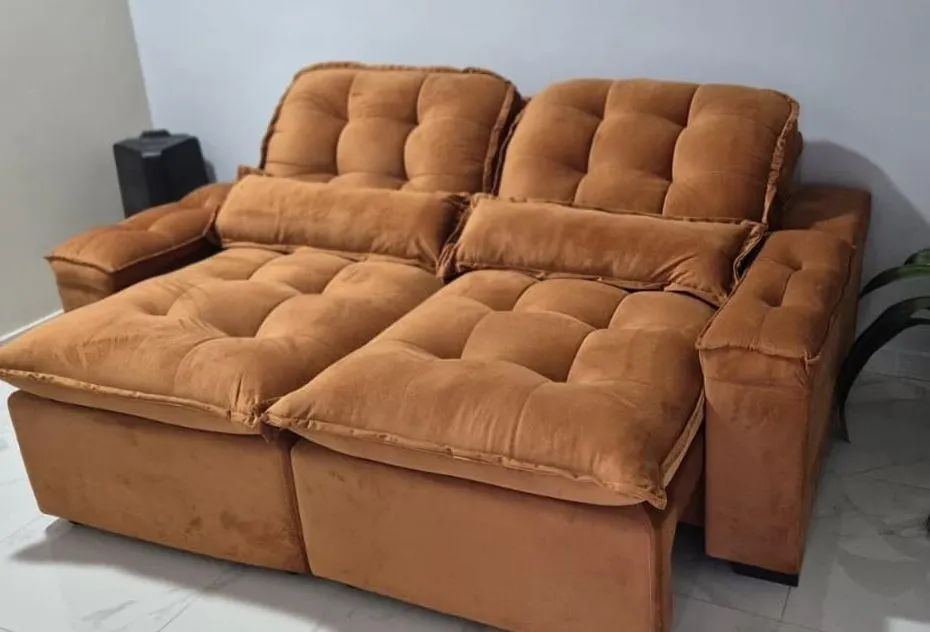 Promoção sofás retrátil reclinável com pillow top  - Foto 2