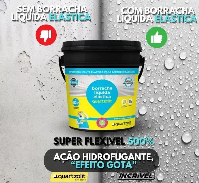 Borracha Líquida Elástica Quartzolit 18kg - Foto 2