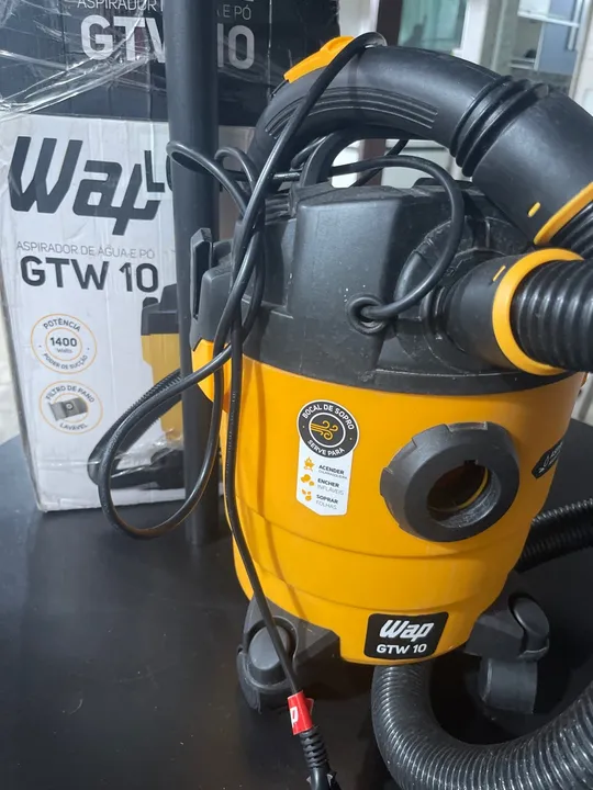 #Aspirador de Pó e Água WAP GTW 10 1400W de Potência 220V