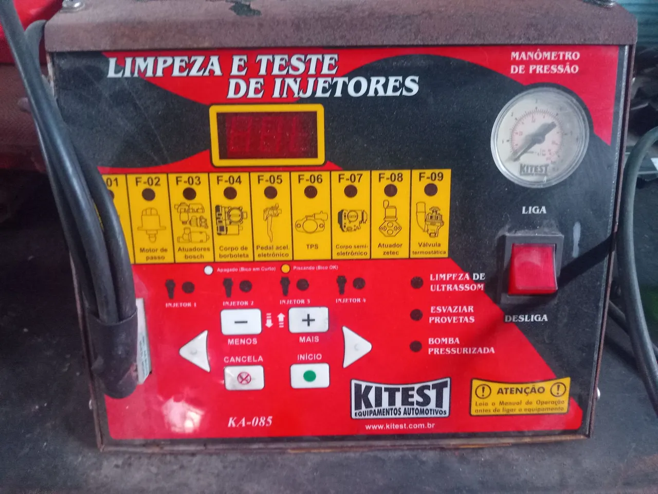 Máquina Limpeza e Teste de Injetores Kitest KA-085