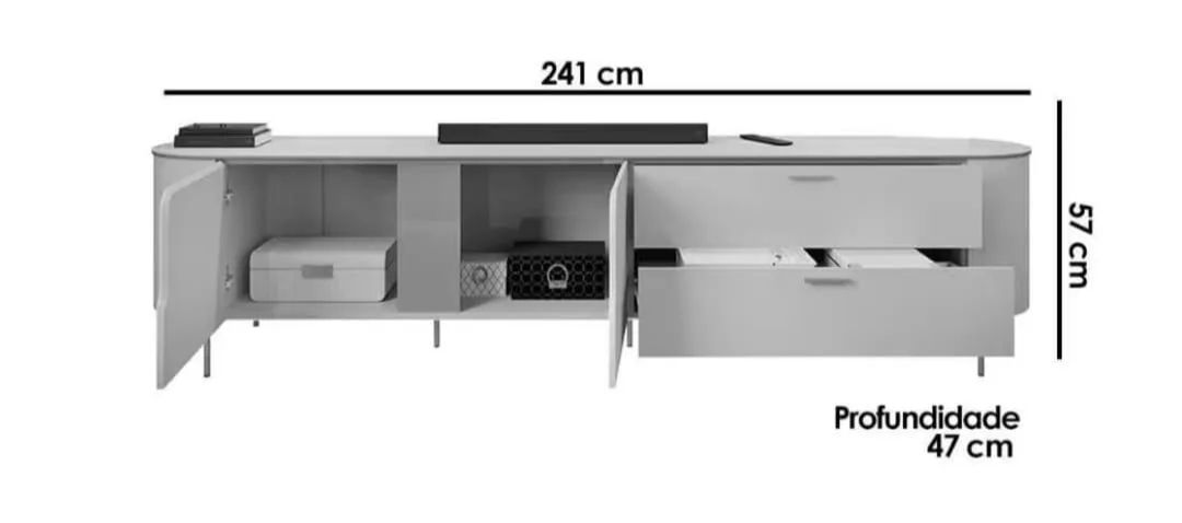 Rack Bancada celine 2,41M - FAZEMOS ENTREGA! - Foto 3