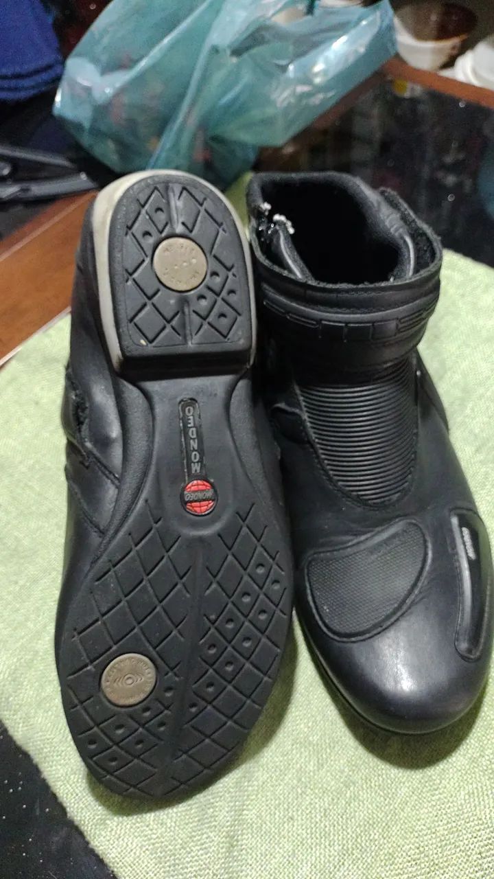 Botas de Motociclista Preta - Foto 3