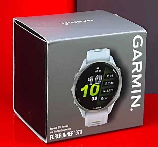 Garmin Forerunner 970 Amoled - 47mm - Whitestone - Produto Novo com Garantia da Loja