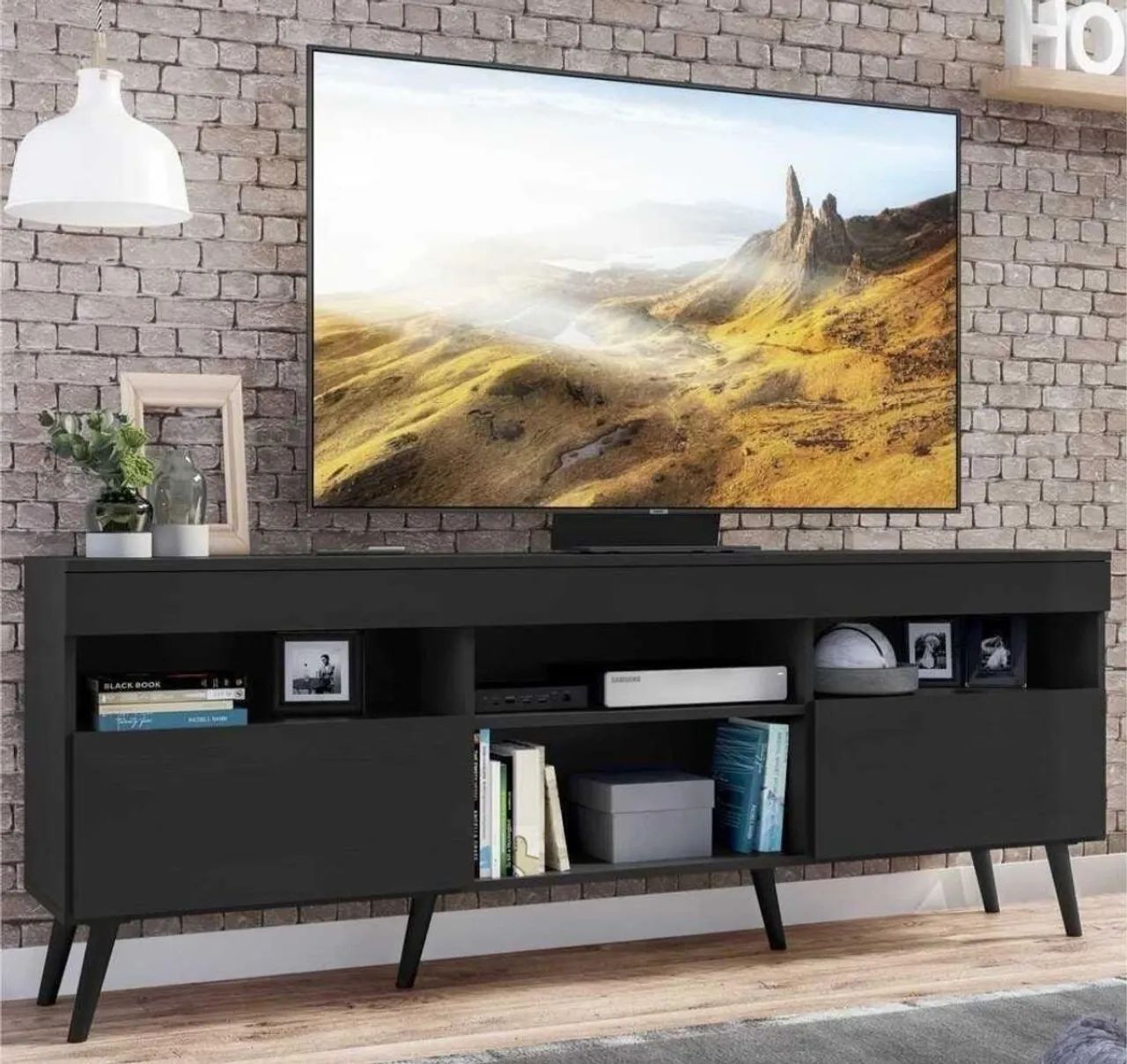 Promoção Rack Preto 65" - 02/10
