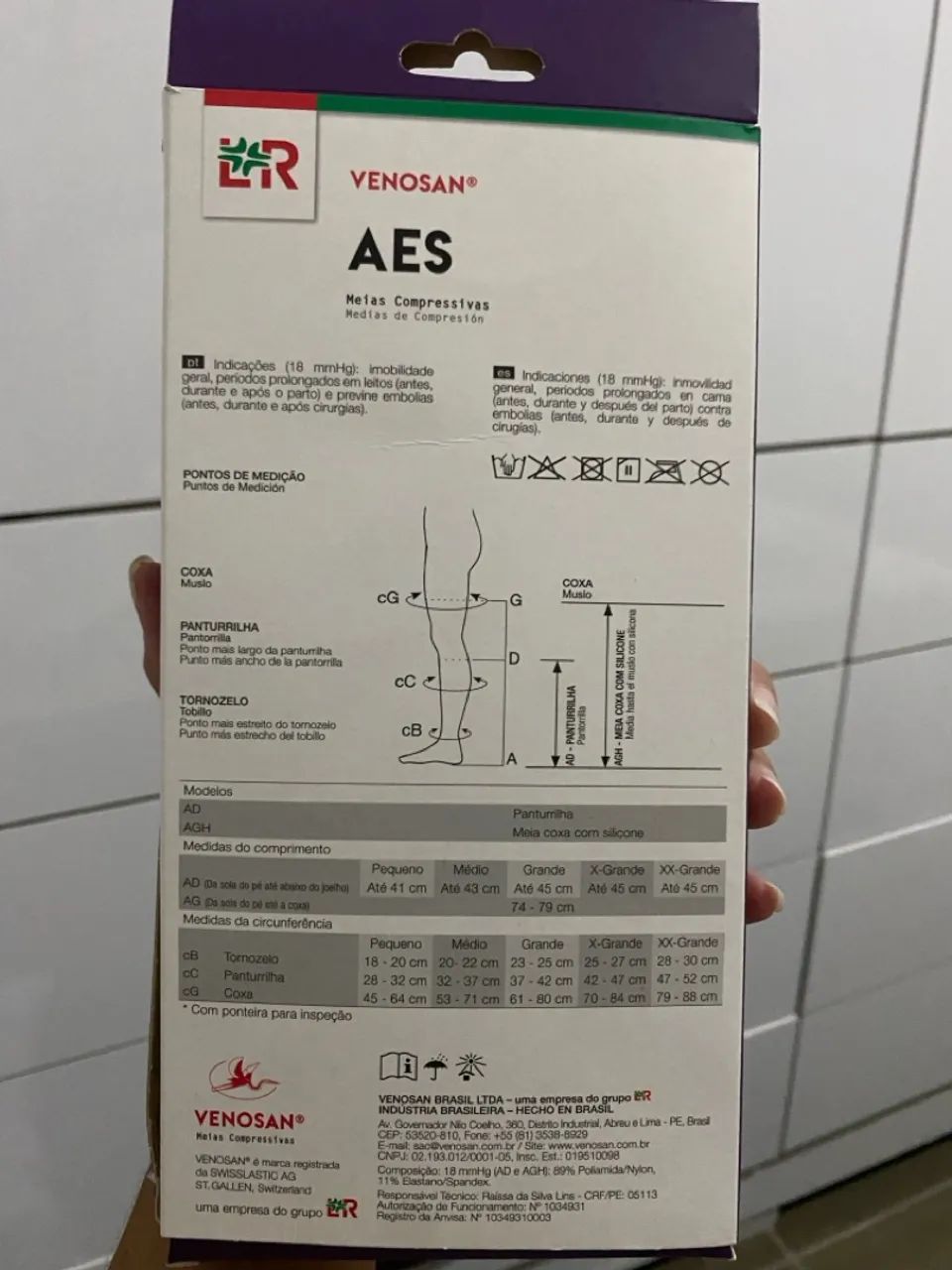 Meias Compressivas, pé aberto - Foto 2