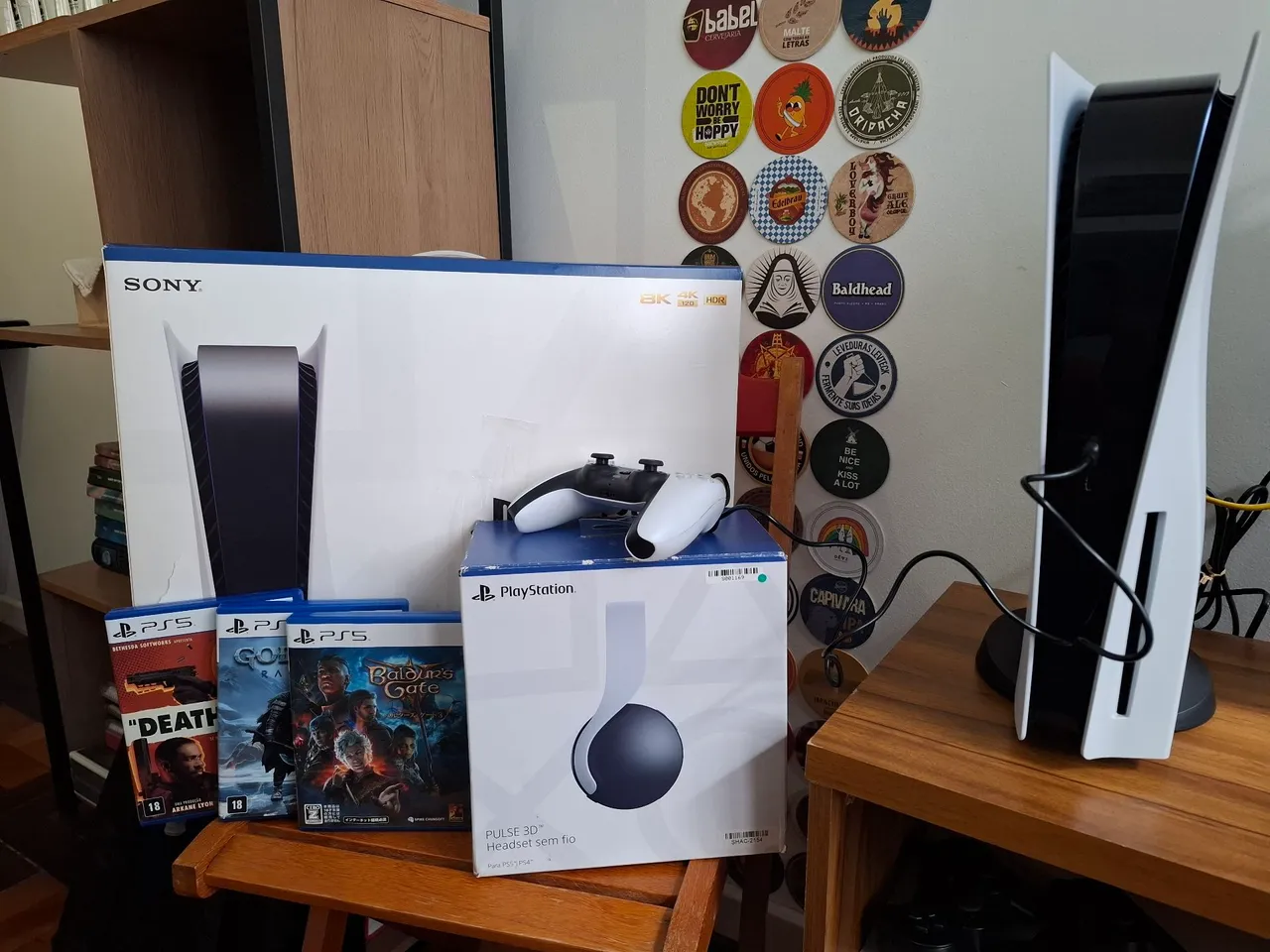 Vendo PS5 com Phone 3D e jogos - Excelente estado; plug-and-play