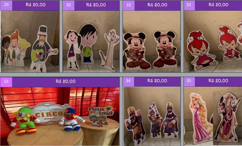 MINI TOTENS DE FESTA INFANTIL. DIVERSOS TEMAS: MOANA, MINECRAFT, SUPER-HERÓIS E MUITO MAIS - Foto 5