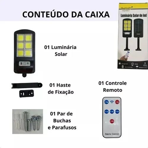 Luminária Solar Led Controle Sensor - Foto 2