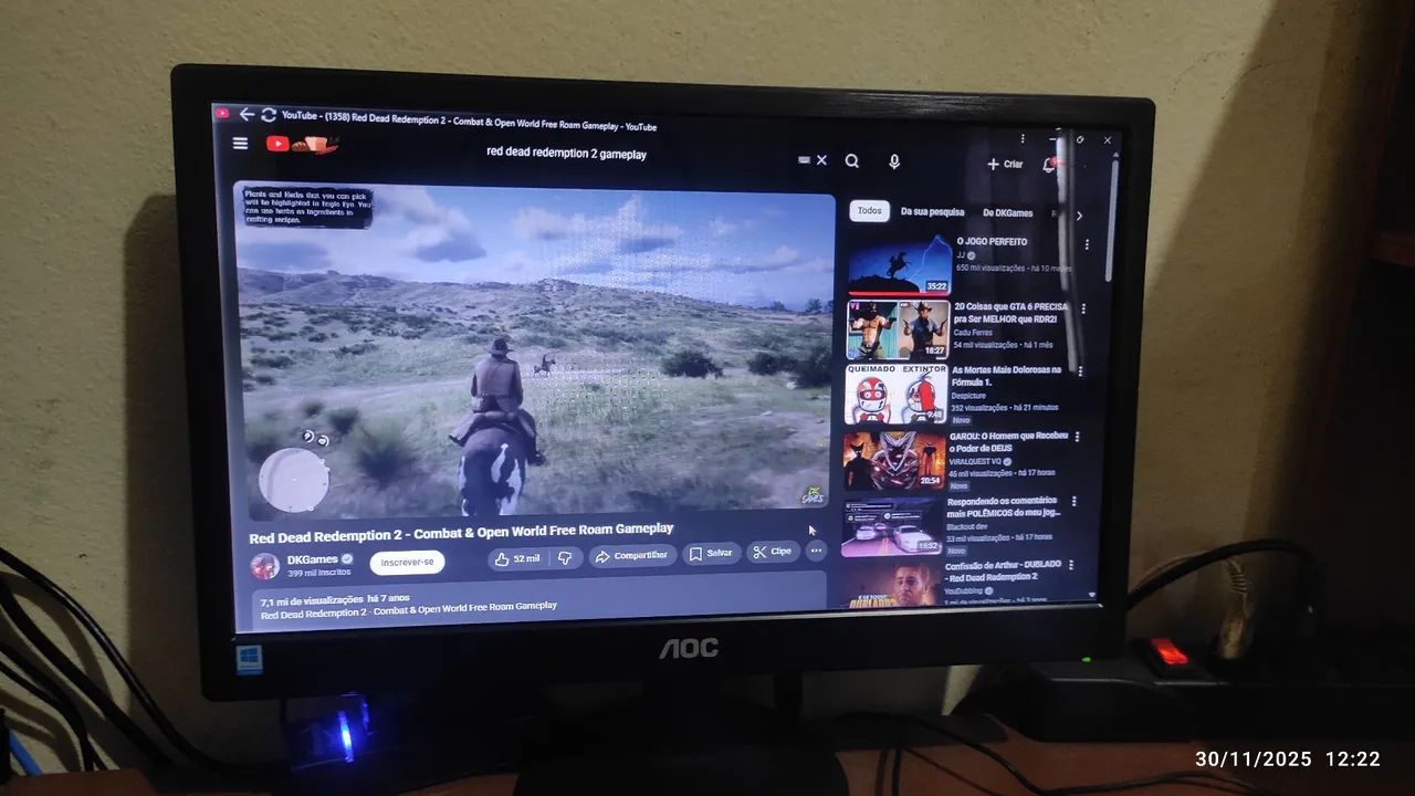 Monitor AOC de 17 Polegadas funcionando perfeitamente. - Foto 5