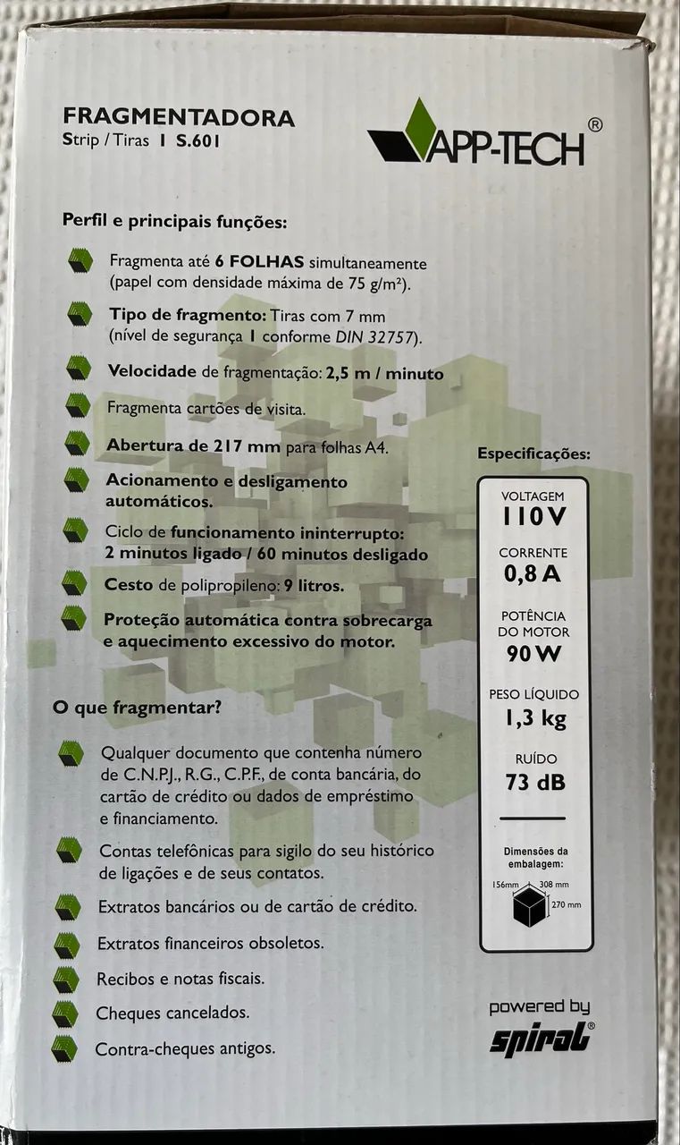 Fragmentadora de papel App-tech - Foto 2