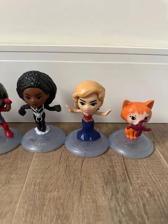 brinquedos bonecos miss marvel coleção mcdonalds - 6 unidades - Foto 3